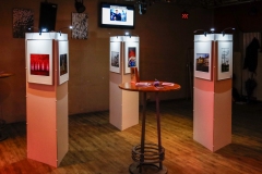 - Foyer Kühlschiff Fotoausstellung des Foto-Club Unna mit Besucherin